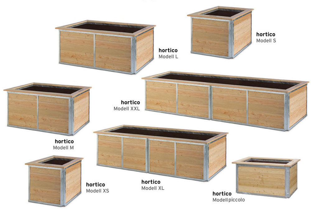 hortico Hochbeet Bausatz - das Sortiment im Überblick